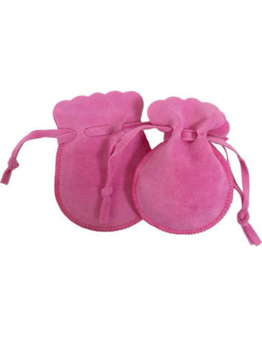10 Bolsas de Terciopelo Wanerxin para Joyería Rosa Bebé 6.86x8.89cm