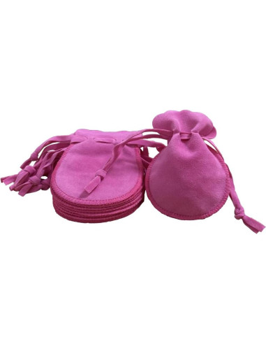 10 Bolsas de Terciopelo Wanerxin para Joyería Rosa Bebé 6.86x8.89cm