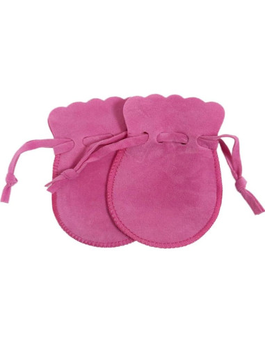 10 Bolsas de Terciopelo Wanerxin para Joyería Rosa Bebé 6.86x8.89cm
