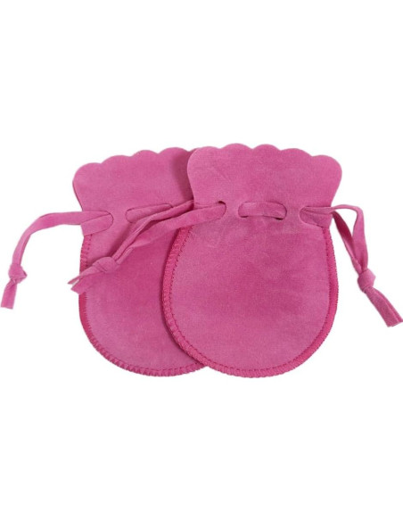 10 Bolsas de Terciopelo Wanerxin para Joyería Rosa Bebé 6.86x8.89cm