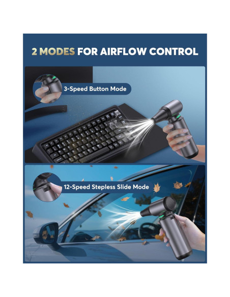 Soplador de Aire Comprimido OFISPEED W13 180000 RPM Recargable