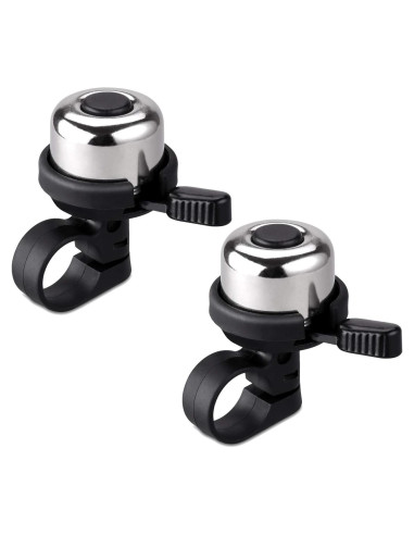 Campana de Bicicleta Mini BONMIXC de Latón, Sonido Claro y Fuerte