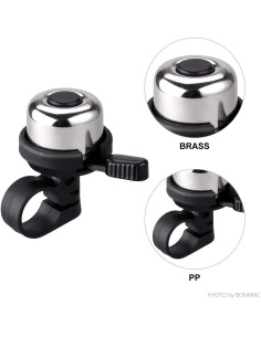 Campana de Bicicleta Mini BONMIXC de Latón, Sonido Claro y Fuerte 2