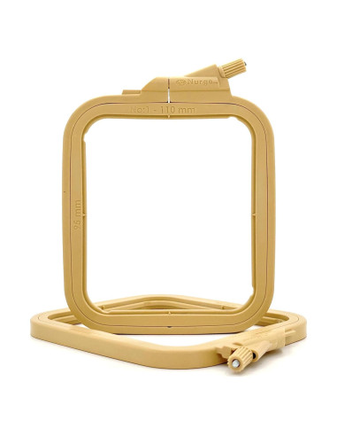 Aro de Bordado Cuadrado Nurge Beige X-Pequeño 95x110mm