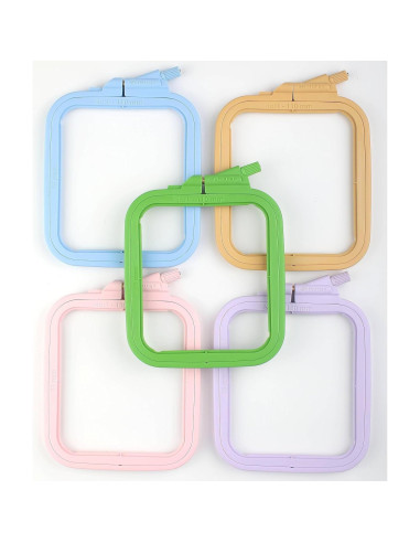 Aro de Bordado Cuadrado Nurge Beige X-Pequeño 95x110mm