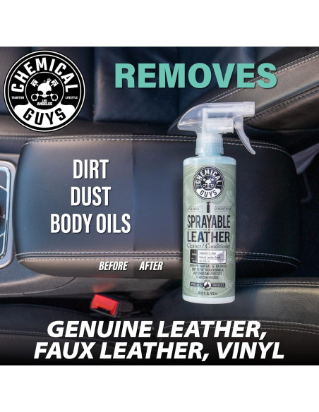 Limpiador y Acondicionador de Cuero Spray Chemical Guys 473 ml