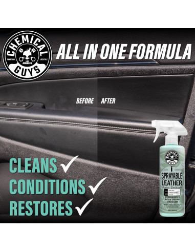 Limpiador y Acondicionador de Cuero Spray Chemical Guys 473 ml