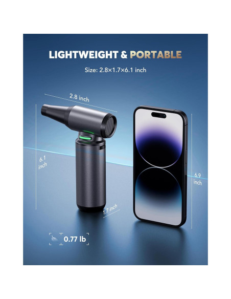 Soplador de Aire Comprimido OFISPEED W13 180000 RPM Recargable