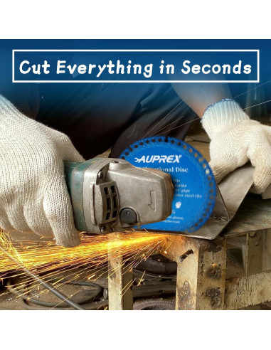 Paquete de 5 Discos Indestructibles AUPREX 10.16 cm Azul