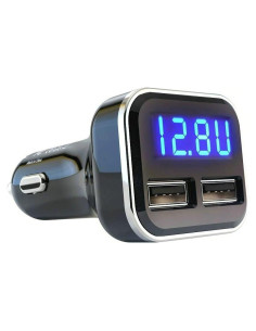 Cargador de Coche USB Doble JEBSENS 4.8A 24W con Pantalla LED