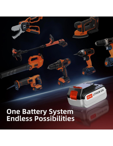 Batería de Litio 4.0Ah Black and Decker 20V Compatible