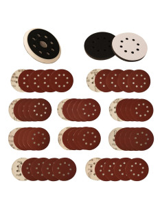 Pad de Reemplazo 5" para Lijadora Bosch ROS20 con 53 Piezas