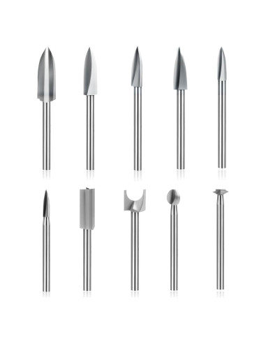 Juego de Puntas de Tallado en Madera Wonys, 10 Piezas 3 mm