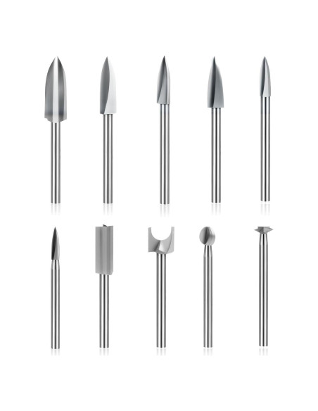 Juego de Puntas de Tallado en Madera Wonys, 10 Piezas 3 mm