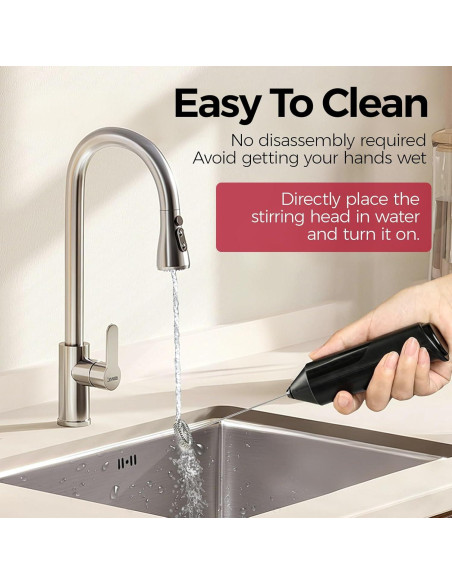 Batidor Eléctrico de Leche YARRAMATE MFBO-S2 Negro 21.5cm