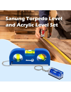 Juego de Niveles Magnéticos Sanung 4 Piezas Portátil 2