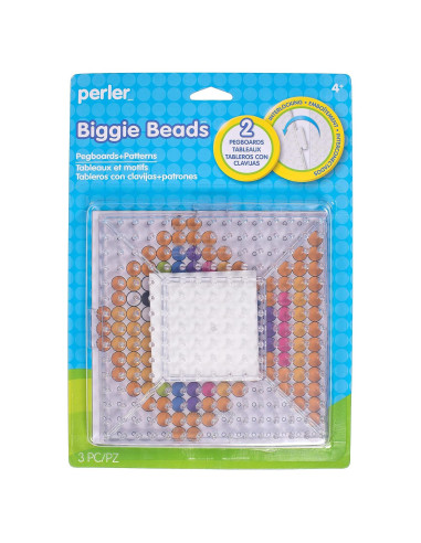 Tableros de Perforación Perler Biggie Beads 3 pcs 26.6x19 cm