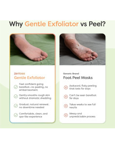 Máscara Exfoliante para Pies ZenToes - 3 Pares Aroma Pepino y Rosa 2