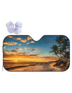 Sombra Solar para Parabrisas YETTA YANG 130x70cm UV Playa