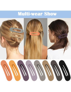 Clips de Pelo de Cocodrilo Ahoney - Paquete de 8 Clips Grandes 2