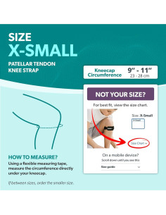 Faja de Rodilla para Niños BraceAbility - Soporte Tendón Patelar XS 2