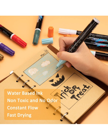 Set de 24 Marcadores de Pintura Acrílica IJIANG Multicolor