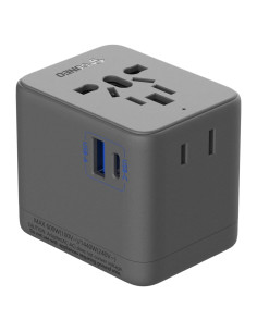 Adaptador de Viaje Universal GONEO 20W con USB C y A