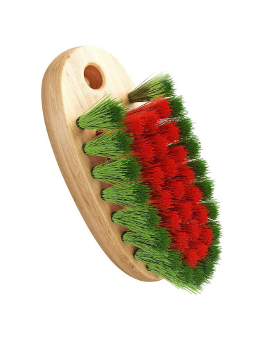 Cepillo Limpiador de Verduras KONEX - Mango de Madera, 11.4 cm