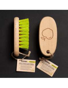 Cepillo Limpiador de Verduras KONEX - Mango de Madera, 11.4 cm 2
