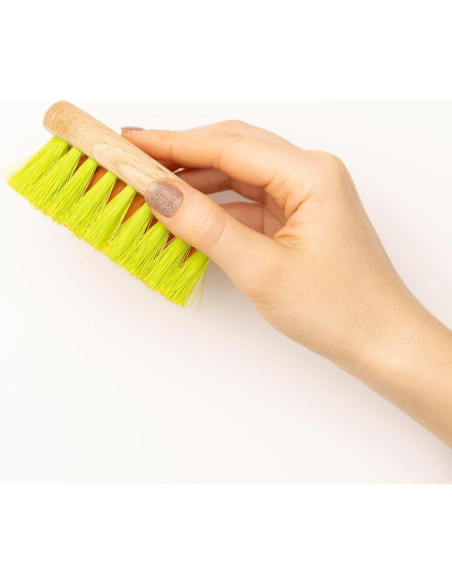 Cepillo Limpiador de Verduras KONEX - Mango de Madera, 11.4 cm