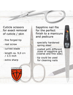 Set de Manicura y Pedicura 3 Espadas Alemania 6 Piezas - Negro 2