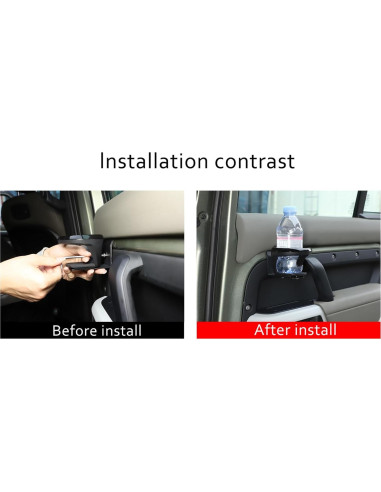 Soporte para Tazas de Puerta Land Rover Defender 2020-2025 Negro