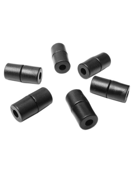 100 Hebillas de Plástico Negras CooBigo para Lanyards 20mm