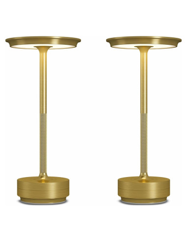 2 Lámparas de Mesa Inalámbricas Recargables FDIDC 5000mAh LED