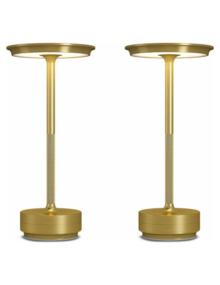 2 Lámparas de Mesa Inalámbricas Recargables FDIDC 5000mAh LED