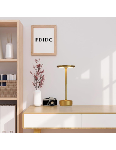 2 Lámparas de Mesa Inalámbricas Recargables FDIDC 5000mAh LED