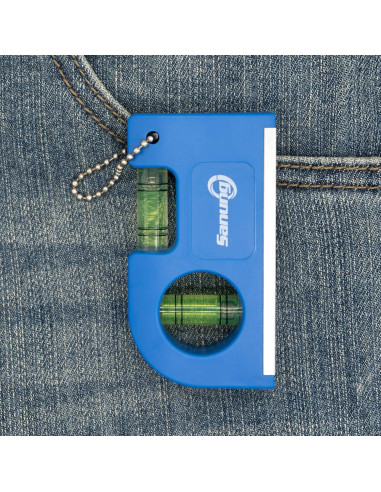 Niveles de Burbuja Mini Portátiles Sanung - 4 Piezas con Base Magnética