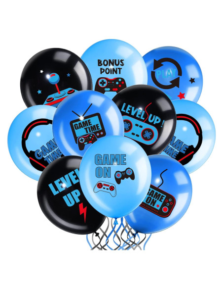 Conjunto de globos de cumpleaños Aoriher 36 piezas temática videojuegos