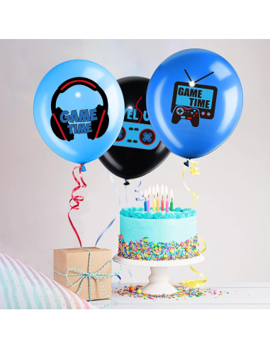 Conjunto de globos de cumpleaños Aoriher 36 piezas temática videojuegos