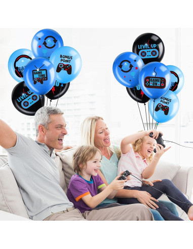 Conjunto de globos de cumpleaños Aoriher 36 piezas temática videojuegos