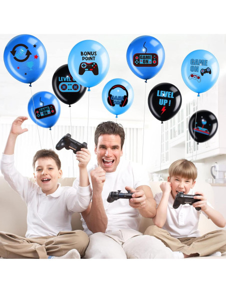 Conjunto de globos de cumpleaños Aoriher 36 piezas temática videojuegos