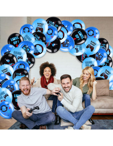 Conjunto de globos de cumpleaños Aoriher 36 piezas temática videojuegos