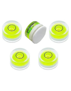 5 Niveles de Burbuja Adhesivos Doble Cara LAIESYA 25x10mm