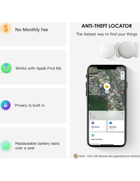 Rastreador GPS para Vehículos ZFSJTAG Magnético Blanco