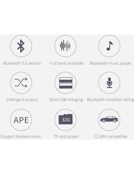 Transmisor FM Bluetooth 5.0 Couraglazer BC42 Carga Rápida USB