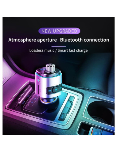 Transmisor FM Bluetooth 5.0 Couraglazer BC42 Carga Rápida USB