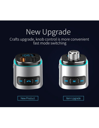 Transmisor FM Bluetooth 5.0 Couraglazer BC42 Carga Rápida USB