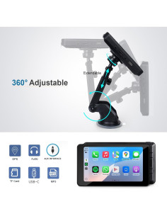 Estéreo de Coche Inalámbrico JOGANVE Q10 con Pantalla 7" 2