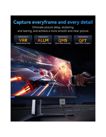 Cable HDMI 16K DGHUMEN 3m Ultra Alta Velocidad 96Gbps