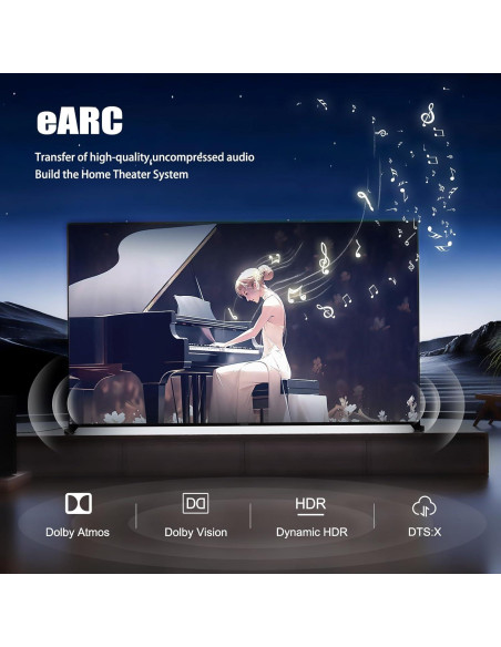 Cable HDMI 2.1 YilianOptoe 8K 3m Fibra Óptica 48Gbps